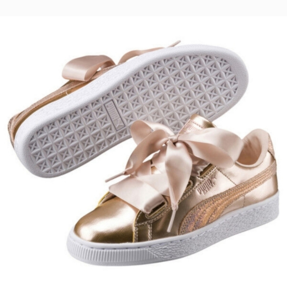 Puma Basket Heart Lunar Lux Big Girls  Athletic Shoe Sneakers Size 5c